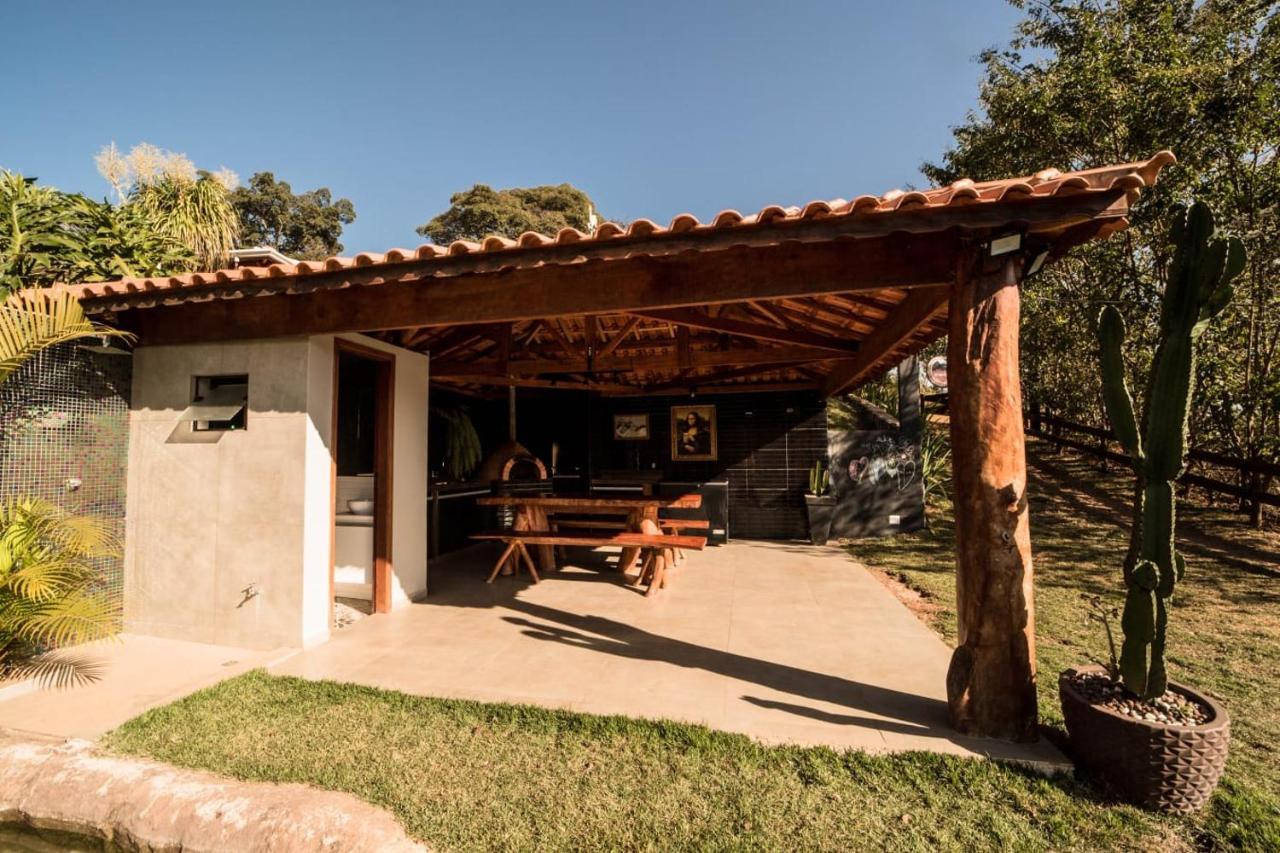 Casa De Campo Com Piscina Cascata Artificial Sao Lourenco  Exterior foto