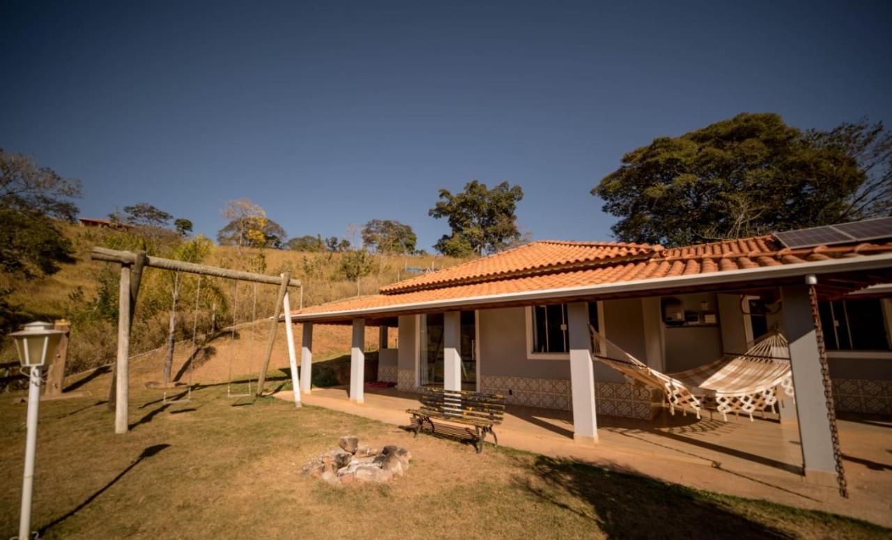 Casa De Campo Com Piscina Cascata Artificial Sao Lourenco  Exterior foto